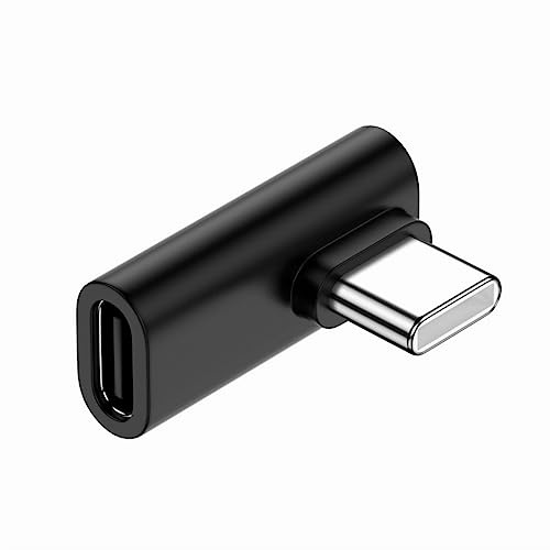 CY Adattatore di estensione USB 3.1 di tipo C reversibile angolato a 90 gradi a sinistra e destra, da maschio a femmina, a basso profilo per laptop e telefono
