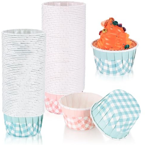 Formas de Magdalenas de Papel - 100 Piezas Mini Moldes para Muffins y Cupcakes, Envoltorios para Hornear para Bodas y Navidad
