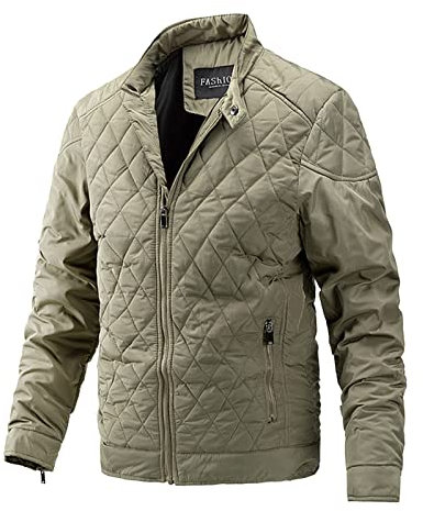 KONG JIMFAN Sweatjacke Herren Herren Hemden Regenponchos Regenjacke Fahrrad Herren Steppjacke Herrenjacke Übergangsjacke Zipper Hoodie Oversized Herren Cardjacke Herrenstrickjacke(Khaki,5XL)