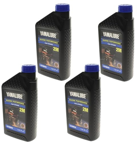 Yamaha Yamalube 2-Stroke Marine Engine Oil- 4 Quarts, #LUB-2STRK-M1-12