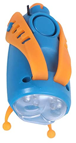 Kisangel Luz Frontal para Bicicleta Infantil Recargable por USB con Bocina Modos De Sonido Accesorio Seguro y Divertido para Niño Niña Ciclistas Nocturnos