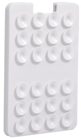 Naqqios Téléphone porte-cartes avec ventouse, porte-cartes adhésif pour téléphone portable, puissant pour support de téléphone à adsorption mural, douche, miroir et fenêtre