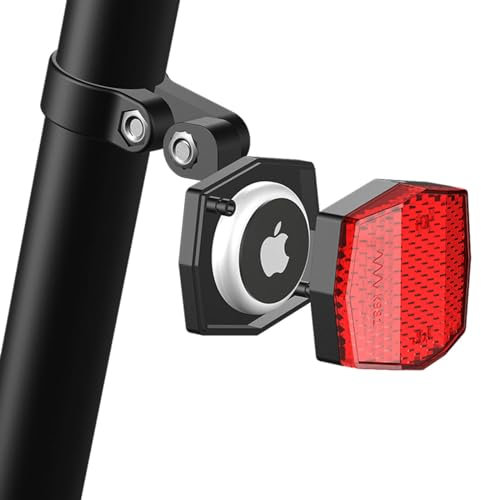 Tavaler Airtag Fahrrad Versteck, Reflektoren Kinder StVZO zugelassen, Airtag Fahrradhalterung für Sattelpfosten 22.2-31.8mm, GPS Tracker Fahrrad für Rennrad, MTB, E-Bike