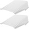 Mikikit 2 Sets Camera Sun Rain Cover, Camera Lens Protector Outdoor Cctv Camera Top Cover Outdoor Camera Protective Cover Plastic