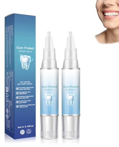 Qylen - Gel di riparazione delle gengive per la riparazione dei denti, gel per la terapia delle gengive, gel per la terapia delle gengive resettate, penna per lo sbiancamento dei denti (2 pezzi)