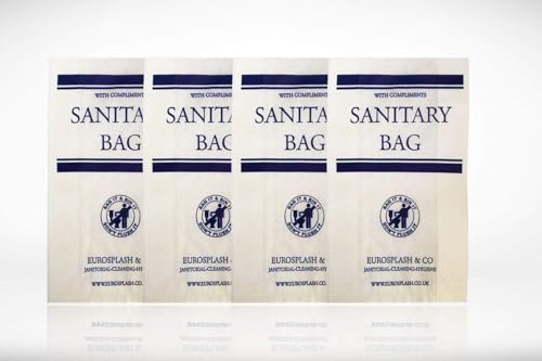 Sanitary Disposable Bags. Hygenic Waste Disposal Craft Paper Bags For Hotels - Pack of 250
