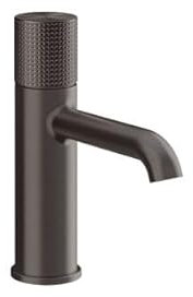 Gessi Habito 70402 - Miscelatore monopulsante per lavabo, senza scarico, beccuccio 131 mm, CESELLO 70402, colore: PVD