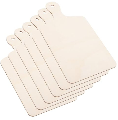Ciieeo Mini Planches À Découper En Bois 6 Pièces Planches Artisanales Brutes Pour Fêtes Denfants