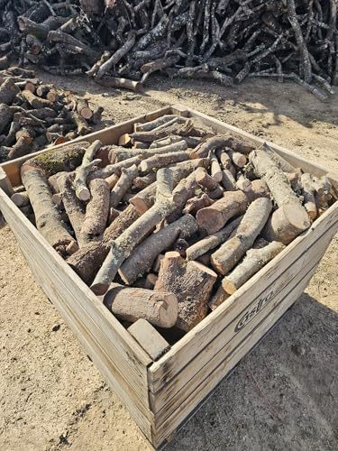 Cajón Leña de Encina 400kg. Leña para Chimenea, Caldera y/o Estufa. Leñas de Las más duras Que Hay. Tiene una Larga consistencia y duración. Troncos medianos. Leñas Encina.