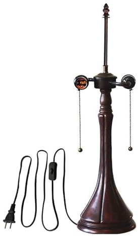 AIBOTY Vintage Tischlampensockel Ersatz 24 Zoll hoher Schreibtisch-Lichtsockel Nur geeignet für 16-Zoll-Tiffany-Buntglas-Lampenschirm