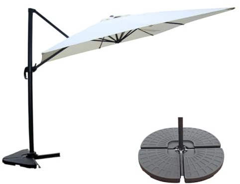 CONCEPT USINE | Ensemble Parasol Déporté Cesare + Dalles à Lester Incluses