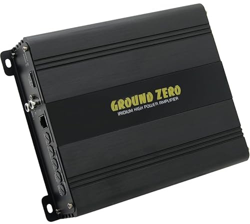 Ground Zero GZIA 500.1 – Mono Class‑D Subwoofer‑Verstärker, 1 Ω stabil, 580 W RMS @ 1 Ω, HPF/LPF/BPF Aktiv‑Crossover & Bass‑Boost