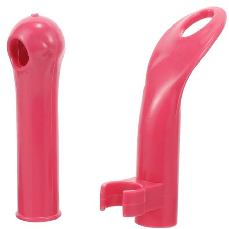 TOYANDONA Dustpan Handle Grip Replacement Bright Plastic Broom Mop Handle End Caps with Sleeve for Sweeper and Clothesline Poles Lightweight Cleaning Tool Accessories