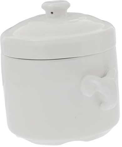 OSALADI Bol à Ragoût en Céramique 620Ml avec Couvercle Vaisselle Cuisine pour Soupe et Cuisson Vapeur Pots de Cuisson en Terre Cuite Bols à Soupe Pratiques pour Usage Ménager