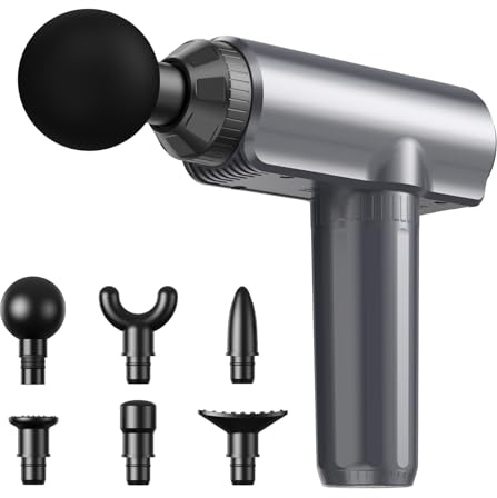 Pistola Massagegerät，DoXtreme Massagepistole mit 30 Geschwindigkeitsstufen und 6 Massageaufsätzen, LCD-Display, professionell, tiefblau, zur Linderung von Muskelschmerzen