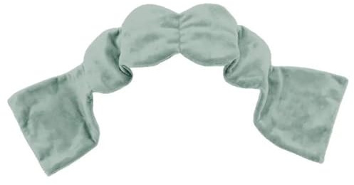 Docache Viktade Sovmask – Sleep Clouds Ögonmask, 78 cm lång, med pärlor & bomull, Viktad ögonmask för djup avslappning, djupsömn & avkoppling, resa (Grön, Sammetsliknande känsla)