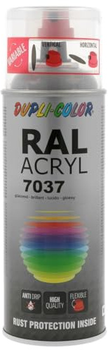 Dupli-Color 710551 Acryl-Spray, 400 ml, RAL 7037 Staubgrau Glanz