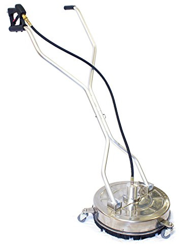 Equip2clean Surface Pro 18 Floor Pressure Washer Surface Cleaner | 18 Stainless Steel Rotary Surface Cleaner with Wheels & Twin Handle | Ideal for Patio, Driveway, & Large Outdoor Surfaces Cleaning