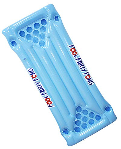 Venus Valink PVC aufblasbare Bier-Pong-Tischmatratze, schwimmendes Schwimmbad, Raf-Lounge, PVC schwimmende Raft, Trinkspiel mit 24 Becherhaltern, Luftmatratzen, Matten für Wasser-Party, Spaß