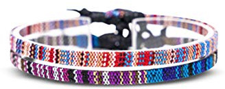 Made by Nami Boho Surfer-Armband 2-er Set Damen & Herren - Handmade Strand Festival Accessoires - Ethno Hippie Style - 100% Wasserfest & Verstellbar - Freundschaftsarmbänder Mädchen