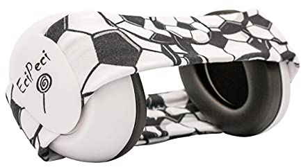 EciPeci Hörselskydd för Barn, Enkel Komfort, Kapselhörselskydd för Småbarn med Särskilt Mjuk och Lätt Design, Idealisk för det Känsliga Babyhuvudet, Fotboll