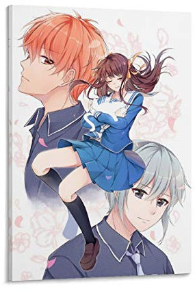 weqwe Anime Fruits Basket Poster Decorative Painting Canvas Wall Art Living Room Posters Bedroom Painting 12x18inch(30x45cm)
