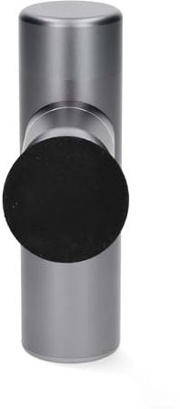 Nedis SmartLife Sport-Massagepistole - Akkubetrieben - Wiederaufladbar - 5 Massagemodi - Beutel mit Kordelzug/Flachkopf/Konischer Kopf/Kugelkopf/U-förmiger Kopf - Dunkelgrau