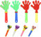 DHSBGWSX 4 Stück Bunte Handklatscher Mit 4 Stück Bunten Kinderpfeife, Geräuschmacher, Klatschspielzeug, Partyhorn, Kindertrompete Für Geburtstagsfeiern, Sportveranstaltungen, Karneval, Feiern