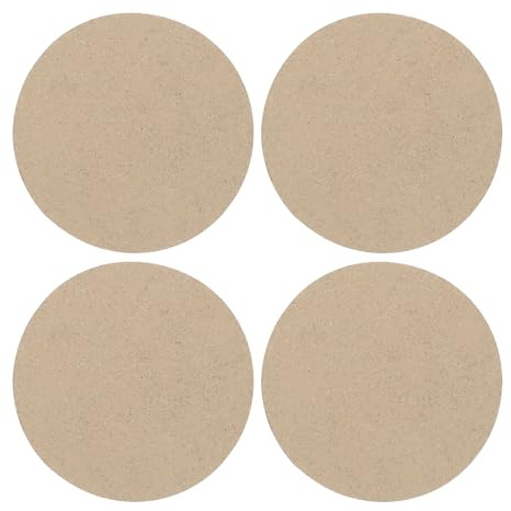PATIKIL 15 cm rund keramikhjul fladdermus 4-pack 1 cm tjocklek för keramik hjul lera kastning och keramik