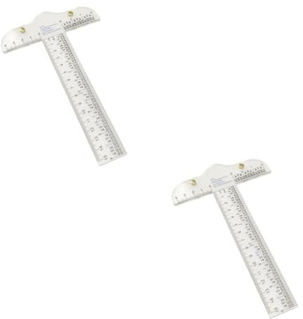SEWACC 2stücke Professioneller T-förmiger Nählineal Klarer Drafting-ruler Für Präzises Messen Und Zeichnen Für -projekte Architektur Und Unterricht