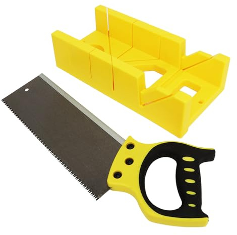 Scie à onglet manuelle, boîte de serrage de scie facile à utiliser d'enveloppe en TPR léger, couture précise pour projets faits à la main de menuiserie
