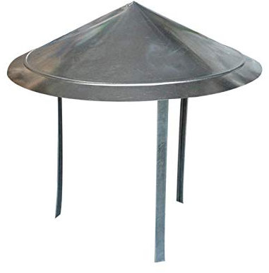 GUIXAN Kaminhaube, Edelstahl, verzinkt, Ofenrohr, Regenschutz, Schutzkappe, Topfdachhaube, Durchmesser, Leitungen, Belüftung, Kappe, Regenhut, Haube, 350 mm