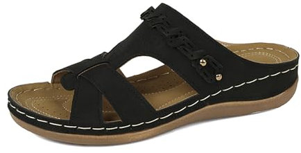 Orthopädische Schuhe Damen Arch Fit - Sommerschuhe Sexy Sommer Sandalen Fersensporn Orthopädische Schuhe Mit Fussbett Weich Bequem Clogs Torthopädische Zehentrenner Sandaletten