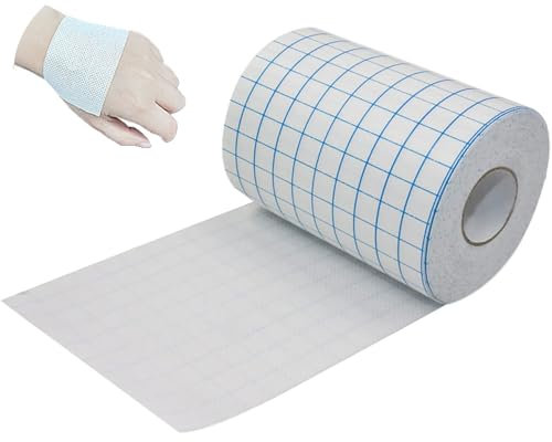 JDCMEI Nastro Medico, 10cm X 10m Nastro Adesivo Medico Flessibile e Traspirante, Benda Adesiva Professionale Non Tessuto, Nastro di Fissaggio Medical Traspirante per Fissaggio Gessi e Cure Ferite