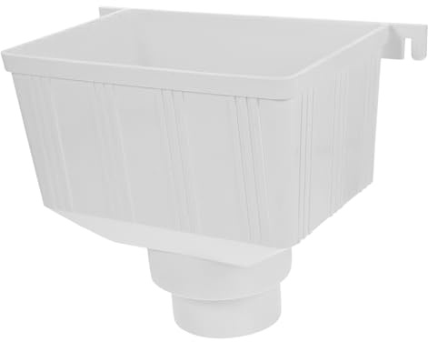 LIFKICH Pvc Downspout Diverter Rain Gutter Adapter 110 * 75mm Standard Colored Liner for Rainwater Collection System and Gutter Water Diverter