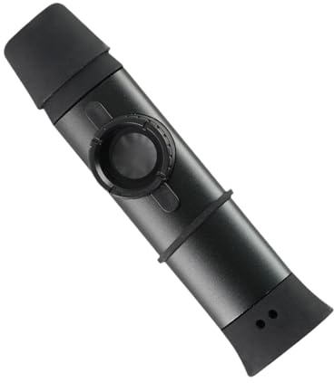 Fenteer Kazoo-Flöte mit Membranen, Geschenk, praktisches Spielzeug, zu spielen, einzigartiges kompaktes Mini-Kazoo, Musikinstrument für, Schwarz