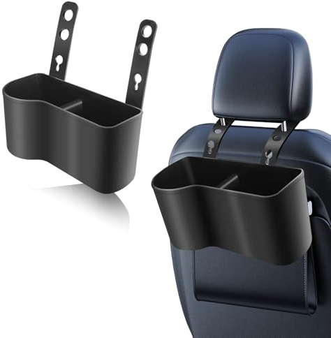 Getränkehalter Auto,2 In 1 Multifunctional Getränkehalter Auto Rücksitz Kopfstütze,Adjustable Autositz Organizer,Portable Auto Becherhalter für Kaffeebecher Getränkedose für die meisten Fahrzeuge