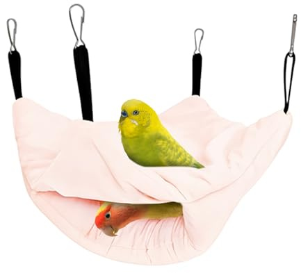 Generisch Heat Bed | Double Layer Warmed Bird Nest | Accessories for Aviary Feeding Nesting Place Perch Cage Hold Play Sleep Rest