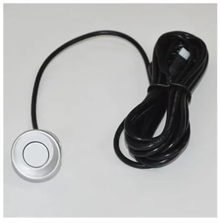 Macchina Sensori Kit Sensore Parcheggio Parktronic Radar Retromarcia Posteriore Per Auto Monitor Rilevatore Indicatore Avviso Sonoro 1 Pezzo(Argento)