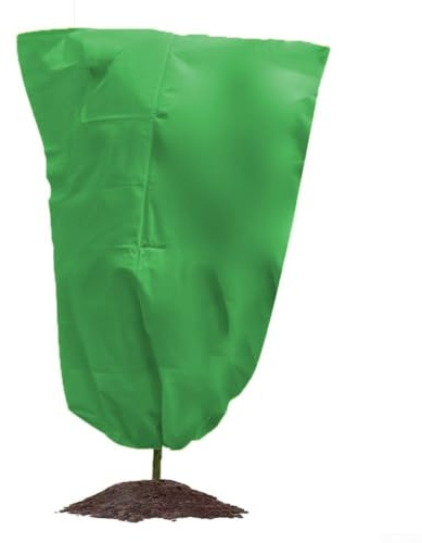 Spelonify Confezione da 2 coperture protettive invernali per piante, isolanti, per giardini all'aperto, in tessuto non tessuto, colore verde, 122 x 183 cm