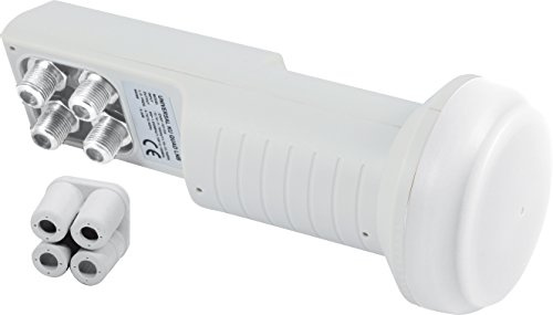 Telestar Skyquad-LNB (für 40mm LNB-Halterung, HDTV geeignet, zum Anschluss von bis zu 4 Receivern)