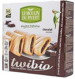 Moulin Pivert Twibio Fourré Au Chocolat Noir 150 G