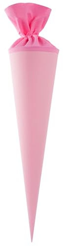 goldbuch 97 827 97827 Bastelschultüte, Rohling zum Selbstgestalten mit Filzverschluss, Schultüte 70cm, Zuckertüte zur Einschulung, für Einschüler, Schulkinder & Berufsanfänger, Rosa