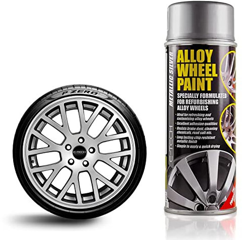 Auto Inpart Metallic Silver E-TECH Alloy Wheel Paint Chip resistant Wheel refurb