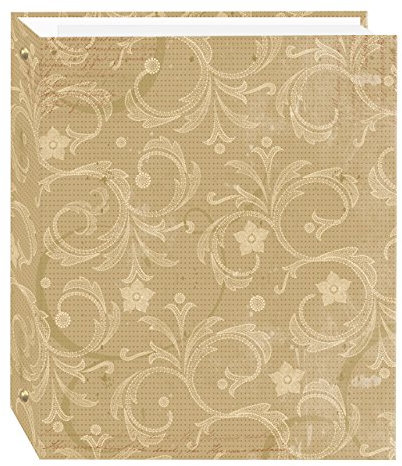 Pioneer Photo Albums LM-100D Jasmine Album Fotografico Magnetico Autoadesivo a 3 Anelli, 100 Pagine (50 Fogli), Motivo: Gelsomino, 8.25inchesx10.5inches