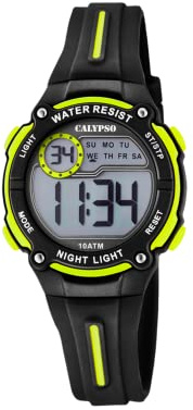 CALYPSO Reloj Infantil K6068/5 Digital Crush Caja de Caucho Multi Correa de Caucho Negro