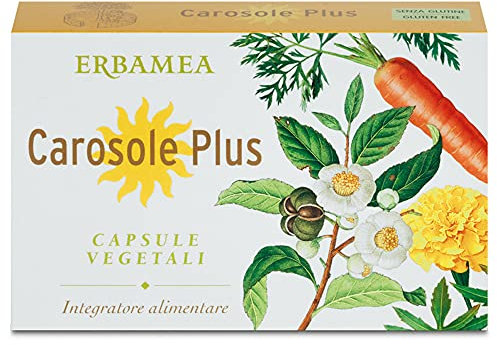 CAROSOLE PLUS - 24 Capsule Abbronzatura, beta-carotene, coenzima Q10, L-tirosina