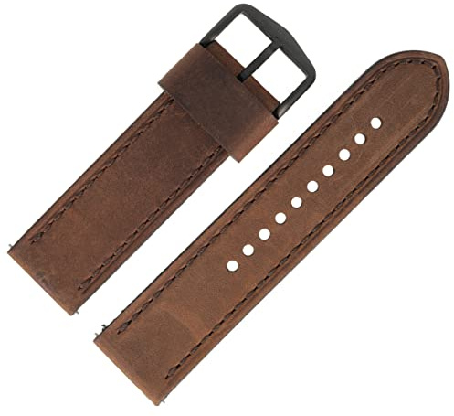 Fossil Uhrenarmband 24mm Leder Braun Schwarz - JR-1487 | LB-JR1487