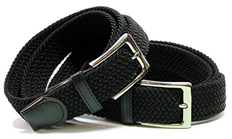 Elastischer Gürtel – geflochtener Gürtel – Stoff für Damen und Herren – Unisex – dehnbares Komfortoberteil