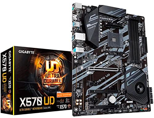 GIGABYTE X570 UD (AMD Ryzen 5000/X570/ATX/PCIe4.0/DDR4/USB3.2 Gen 1/Realtek ALC887/M.2/Realtek GbE LAN/Gaming Motherboard)